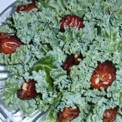 Fruits And Vegetables – Kale Wrapped Dates With Almonds