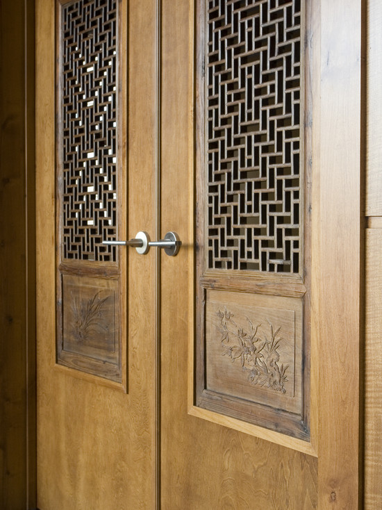 Chinese Screens Built Into French Doors (Salt Lake City)